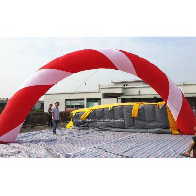 China Oxford Cloth New Style Inflatable Rainbow Arcade Christmas Decoration For Event Party for sale