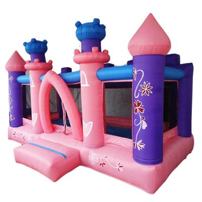 China Home Use Factory Customized Small Inflatable Pink Jumping Castle For Kids for sale