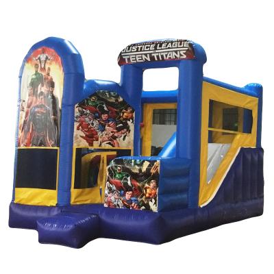 China Outdoor Playground Customized Inflatable Bouncer Castle With Slide For Commercial Sale for sale