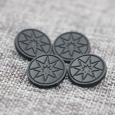 China Handbag Accessories Wholesale Badges Custom Logo Decoration Metal Labels For Garment And Apparel Cap for sale