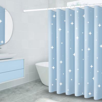 China Sustainable Design Bathroom Curtain Soft Water Proof Shower Curtains With Hooks Shower Curtain for sale