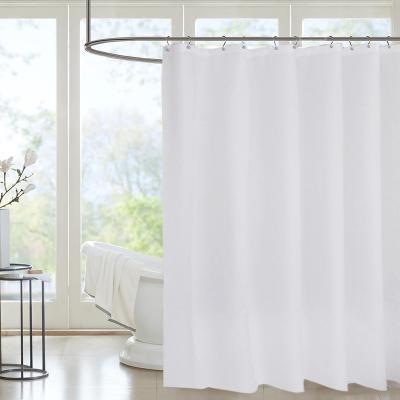 China Hot Selling Waterproof Shower Curtain Fabric Viable For Bathroom Fabric Shower Curtain for sale