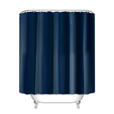 China Machine Washable Polyester Fabric Bath Curtains Waterproof Shower Curtain Mountain Sustainable for sale