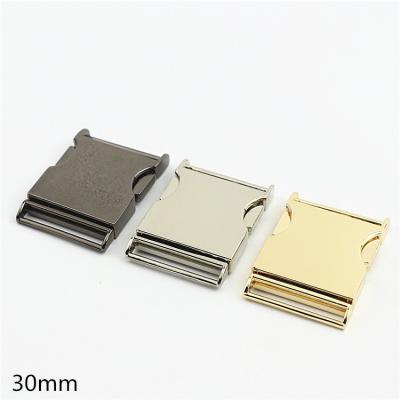 China Metal Bag Hardware Accessories Luggage Metal Buckle Buckle Backpack Mortise Lock Inner Diameter 30mm for sale