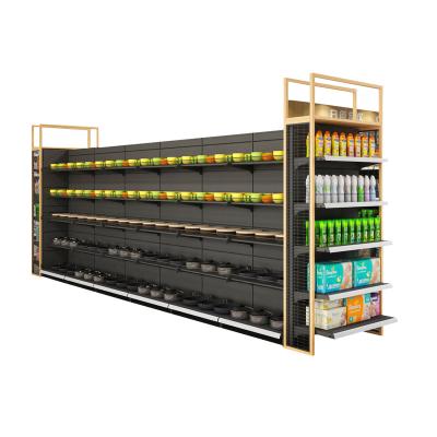 China GXM Double Sided Supermercados Designs Display Rack Furniture Metal Grocery Store Customized Gondola Shelf Manufacturers In China for sale