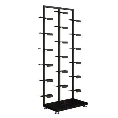 China Single Sided Fashion Customized Rotating Shoe Rack Shoe Display Stand Shoe Rack Display Rack For Mall, Sports Shop Or Brand Store for sale