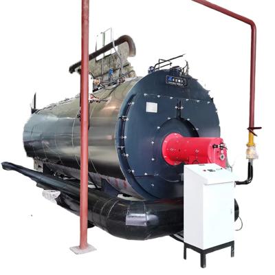 China Hotels High quality industrial condensing gas oil fired steam boiler price for textile industry for sale