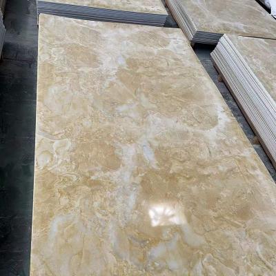 China Interior Wall Decoration Wall Panels PVC Popular Saudi Arabian Decorative UV Marble Sheet for sale