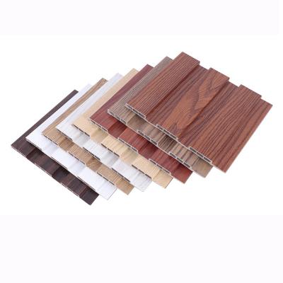 China Waterproof Wood Grain PVC Wpc Wall Panels Designs For Decoration for sale