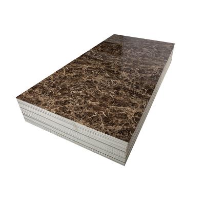 China Eco-friendly Faux Marble 1220*2440*3mm PVC Solid Plastic UV Marble Sheet For Wall Decoration for sale