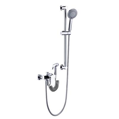 China With China Quality Sliding Bar Ware Tub Faucet Industrial High Pressure Brass Shower Faucet Single Three-speed Shower for sale