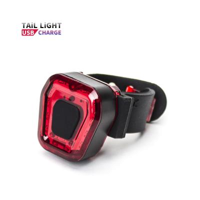 China LED Easy Install 5 Modes Portable Rechargeable Bike Tail Light With Bracket Waterproof Safety Bicycle Rear Lamp for sale