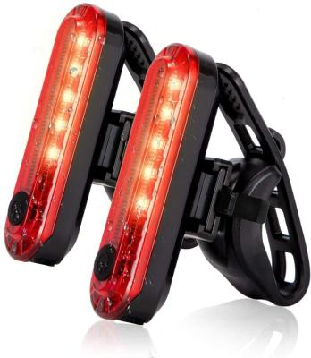 China Bicycle Energy Saving Ultra Bright Rechargeable Tail Light USB Red High Intensity Flash Led Bike Accessories Rear Light for sale