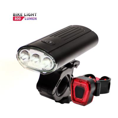 China Eco-friendly Safety Bicycle Light Set Ultra Bright Headlight And Taillight Easy To Install LED Bike Light Front And Back for sale