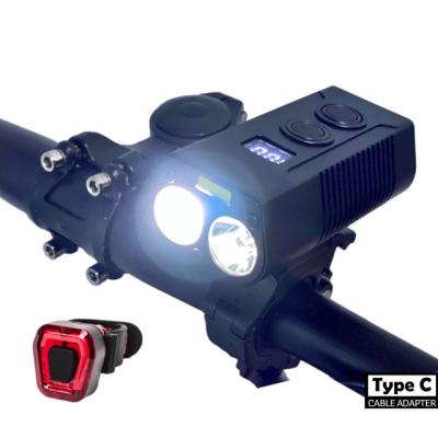 China Durable USB Rechargeable Bike Light Set Powerful Front And Rear LED Bicycle Lamp MTB Cycling Light Kit for sale