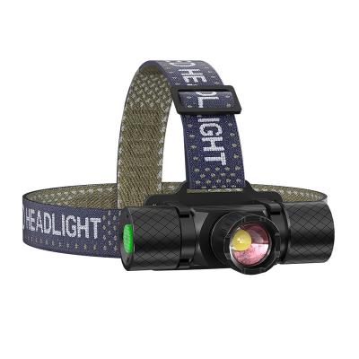 China Emergency High Power Outdoor Camp Headlight Lithium Battery Rechergeable Bright Head Torch Lamp Led Light Headlight for sale