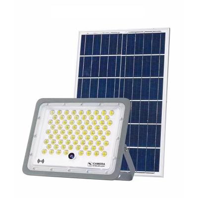 China Hot selling 60w garden camera outdoor wifi solar flood lights for sale