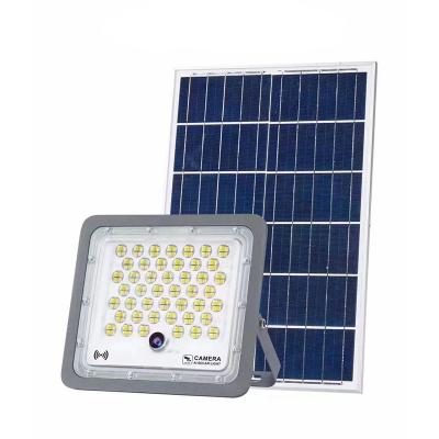 China Hot Selling 400w Garden CCTV Camera 4g Solar Flood Light for sale