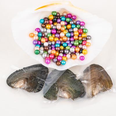 China Gift 6-8mm aaaa+ freshwater quality vacuum packed party pearl wish love pearl loose freshwater round cultured freshwater pearl oyster for sale