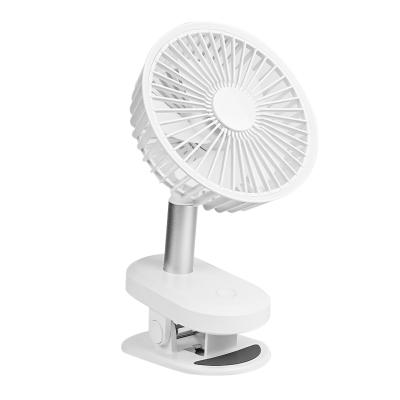 China 2022 Mini Cordless Electric Clip USB Rechargeable Handheld Radio Home Office Multifunctional Portable Table Fan Small Shaking Fan With Clamp for sale