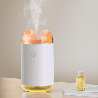 China Wholesale Spray OEM Crystal Salt Stone H2O Humidifier 260Ml Aroma Essential Oil Diffuser Night Light Home Room Car USB Nano Air Humidifier for sale