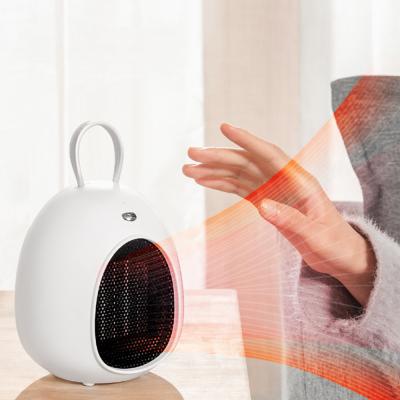 China New Arrival 2021 Winter 200W 500W AC 220V Portable Ceramic Electric Air Mini Home Room PTC Heater Fan Office Small Heater Fan for sale