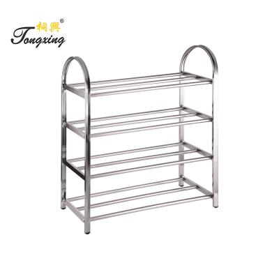 China Amazing 5 Layer Stainless Steel Shoe Rack Outdoor Waterproof Floor Standing Adjustable Cover for sale