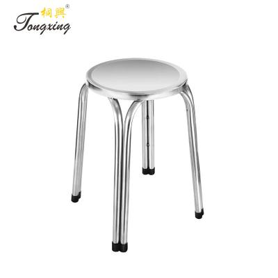 China Modern Metal Stainless Steel Stool Southeast Asia Four Leg Chair for sale