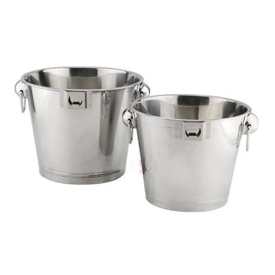 China Viable Party Beer Ice Bucket Champagne Bucket Metal Stainless Steel With Bottle Opener for sale