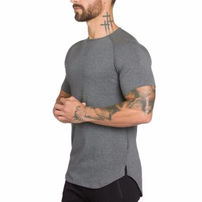 China Wholesale QUICK DRY Summer Solid Color O Neck Breathable T-shirts Man Sport Slim Fitness Men T-shirt 2021 for sale