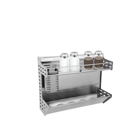 China Gray Aluminum Oxidation Multifunctional Storage Rack Kitchen Rack Sustainable Cart for sale