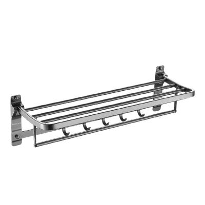 China Rustproof Wholesale Bathroom Accessories Aluminum Alloy Bathrobe Towel Rack Wall Mounted Rack for sale