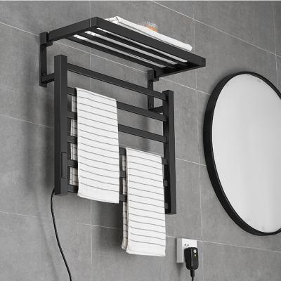 China Portable Wall Mount Electrothermal Electric Towel Rack Heater Bathroom Towel Warmer Rack for sale