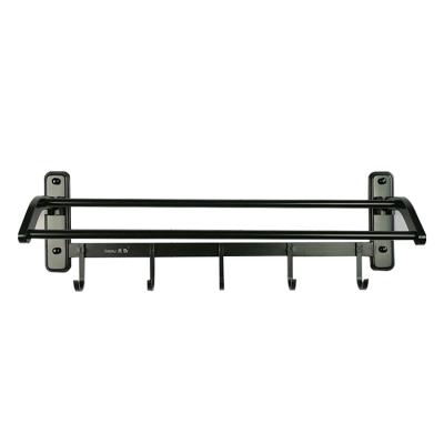 China Factory Wholesale Sustainable Towel Rack Bathroom Towel Shelf Aluminum Alloy Hanging Rail for sale