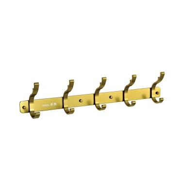 China Modern Bathroom Bedroom Aluminum Wall Hanging Over Door Clothes Coat Towel Hooks for sale