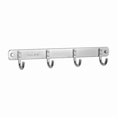 China Hotel Viable Chinese Cheap Home Accessories Clothes Bag Hook Wall Mounted Aluminum Alloy Coat Hat Hook for sale