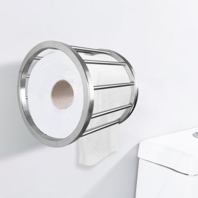 China Modern New Design Black Aluminum Wire Bathroom Paper Holder for sale