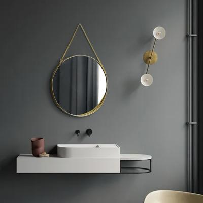 China Magnifying Classic Oversized Round Mirror Wall Art Home Decor Hanging Hotel Mirrors For Bathroom for sale