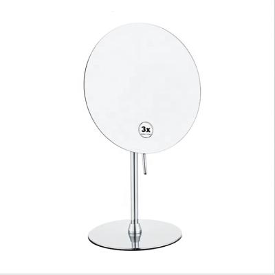 China Hot Seller Magnifying Bathroom Desk Stand Round Cosmetic Makeup Mirror for sale