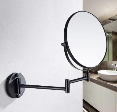 China Magnifying Ultra Thin Wall Mounted Foldable Bathroom Makeup Mirror for sale