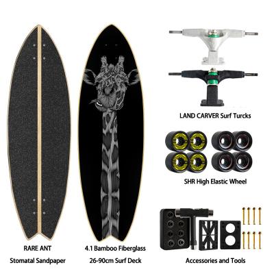 China Rare 4.0 Adult Ant Surf Long Skate Board Water Surf Skate Board Custom for sale