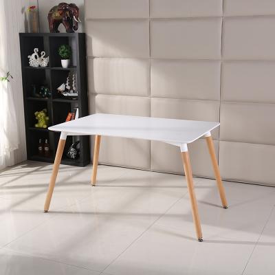 China Easy Setup Dining Tables Wooden Dining Table Cheap Contemporary Garden Furniture MDF Plywood Small Dining Table for sale