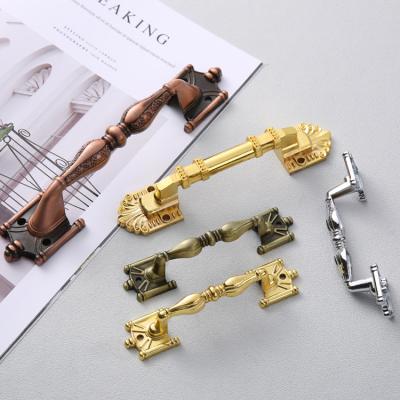 China Retro retro antique vintage metal furniture handles, bedroom drawers, cupboard handles, interior door handles for sale