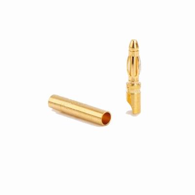 China PCB Mass 2.0 Mm Genuine Banana Plug, 24 K Gold Plated Power Plugs For RC Motor ESC for sale