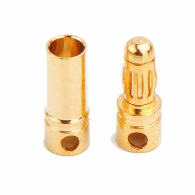 China Other Mass up Genuine 3.5mm Banana Plug, 24K Gold Plated Power Plugs for RC Motor ESC for sale