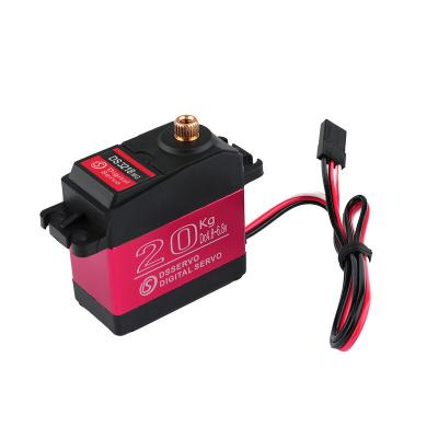 China RC Model DS3218MG 20KG Servo Waterproof Large Torque 5V-6.8V Digital Metal Shell Car Robot With 25T High Voltage Arm DS3218 For RC for sale