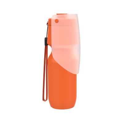 China Viable Pet Water Bottle Food Grade Soft Silicone And PP Material 700ml Large Capacity Pet Portable Conductor for sale