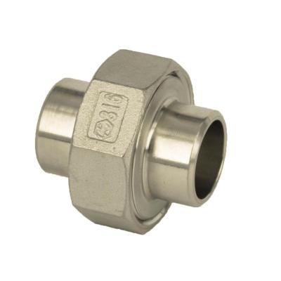 China CANGZHOU KH 304 Market 316L Union Supplier, Din Welding Stainless Steel Union, Sanitary Pipe Fitting Union Equal for sale