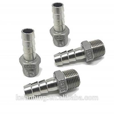 China KH Stainless Steel 3/4 Inch ID Barbed Barbed Hose Connector Male TNP 1in Fit Coupler 3/4