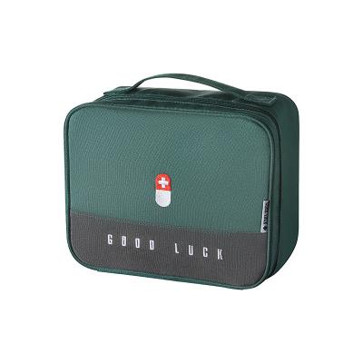 China Sundries Thickened Multi Functional Layered Art Portable Tissue Bag Large Capacity Medicine Box Family Storage Medicine Box for sale